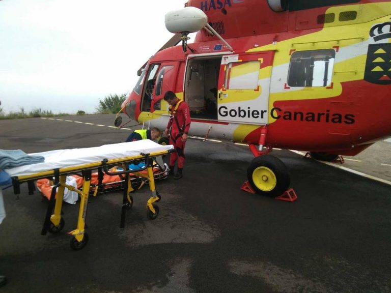 Segundo día consecutivo de rescate en helicóptero en Teno