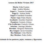 Actores de el Belén Viviente de El Tanque 2017