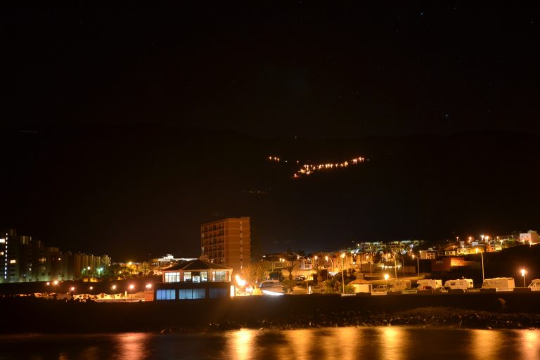 Los riscos bajo la luna