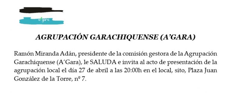 A’Gara se presenta en sociedad