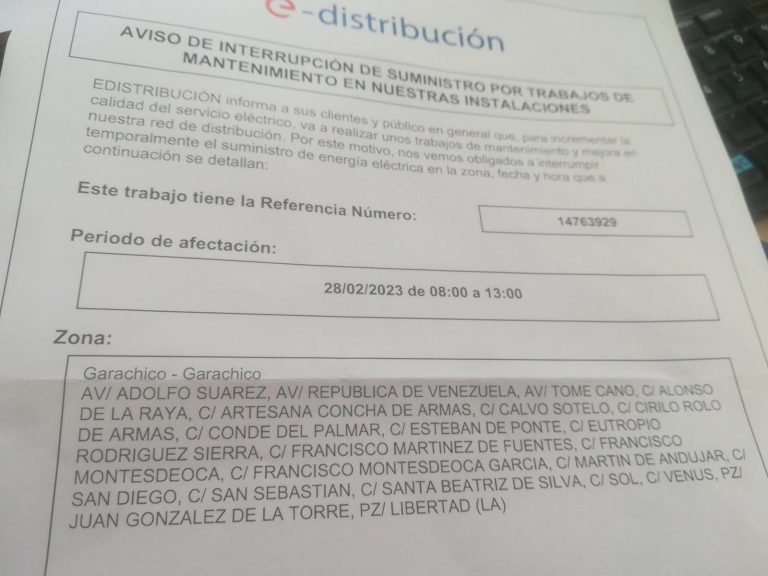 Varios empresarios se quejan de los cortes de luz programados por Endesa